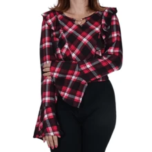 Women Tops - 黑色 - 查看 2