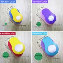 1个随机颜色 8/16/25/38/50mm 圆形打孔器，DIY圆形压花打孔器，剪贴簿打孔器，纸张切割打孔器，圆形孔切割器，返校季