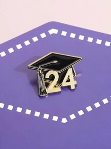 1 Pieza De Broche Creativo De Sombrero De Doctorado, Insignia De Puntuación Completa Del Examen De Graduación, Regalo Conmemorativo Para Estudiantes - Multicolor - Ver 3