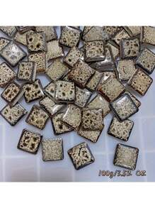 1 gói/100g/3.53oz Gạch khảm gốm hình vuông tự làm hoa màu xanh lam rực rỡ - Gạch bền Thích hợp cho trang trí ngoài trời và trong nhà - Hoàn hảo cho sân vườn, khung cửa, cầu thang và trang trí nhà cửa, thiết kế đồ án tốt nghiệp - FCS-4 - Xem 8