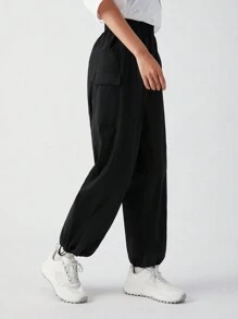 TECTOP Women Hiking Pants Lightweight Quick Dry  Joggers Athletic Workout Casual Outdoor  Clothes Wear Activewear - Black - View 7