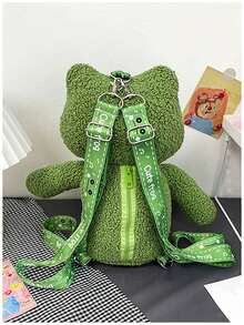 1pc Frog Plush Shoulder Bag - Multicolor - View 9