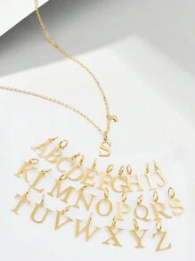 FOREVER QUEEN 3 piezas Collares de corazón e inicial S925 de plata de ley con baño de oro de 18K. Colgante personalizado, lindo, moderno y delicado con inicial de la A a la Z. Collar choker. Joyería dorada para mujeres y adolescentes. Regalo personalizado