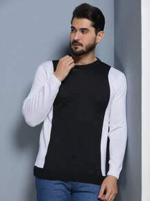 Blusa de Frio Suéter Tricô Masculino Basica Estilo Lisa Importado Inverno - Preto - Visão 5