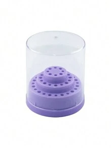 48-Slot Round Nail Drill Bit Storage Box, Empty Polishing Head Organizer, Manicure Accessories Tool - Multicolor - View 11