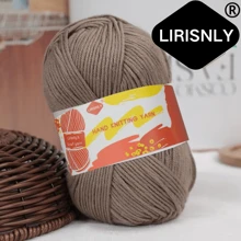 Lirisnly 手工挑選全壘打光澤手編圍巾毛線，色彩鮮明，親膚柔軟，透氣舒適，適用於編織圍巾、帽子、毛衣、外套和DIY工藝品 - 彩色 - 查看 24