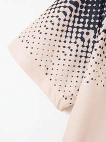 Digital Farbverlauf Gedrucktes Herren Polo-Shirt Sommer Lässig Kurzarm Top mit gefälschtem Taschendesign, täglicher Verschleiß