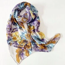 A Women's Printed Scarf, Versatile Small Silk Scarf Suitable For Casual Wear, Bag Head And Daily Use Elegant Bandana,Hair Band,Head Band Ideal For Dressing Up Your Look - Multicolor - View 26