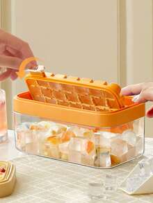 1入新款裝置快速釋放系統的製冰盤，冰塊存儲模具，不用觸摸就不污染威士忌和飲料的冰塊，非常適合夏天花園派對 - 彩色 - 查看 8