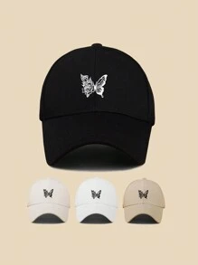 1pc Women's Butterfly Abstract Printed Adjustable Baseball Cap, Simple And Casual Style, Suitable For Daily Wear And Travel - Multicolor - View 8