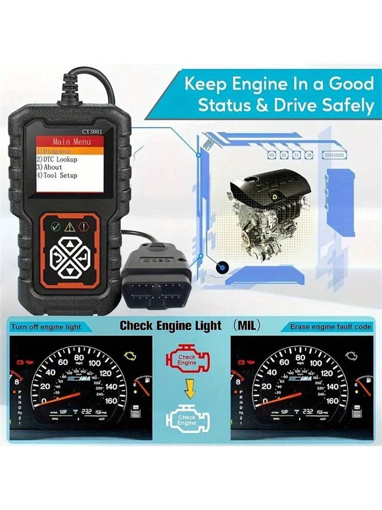 OBD2 - Scanner per connettore cavo, adattatore per diagnostica da 6 pin a 16 pin, ricambio per MOTO ATV UTV, Moto