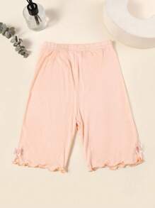 4pcs Cute Butterfly Printed Girls' Knee Length Leggings, Modal Girls' Summer Elastic Tights Baby Pants For Children - Multicolor - View 5