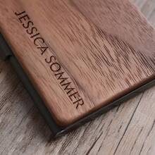 Hộp đựng danh thiếp bằng gỗ cá tính, Hộp đựng danh thiếp bằng gỗ, Quà tặng công ty, Quà tặng của cha, Hộp đựng danh thiếp, Ví gỗ óc chó, Món quà kỷ niệm đẹp và ý nghĩa nhân ngày của cha - Nhiều màu - Xem 2