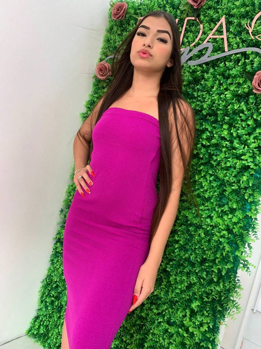 Women Dresses - 玫瑰紅 - 查看 1