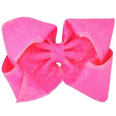 8-Inch European And American Women's Sparkly Big Bow Hair Clip, Solid Color Girls' Hair Accessory, Pink Accessories Valentine's Day Valentines Claw Clips Hair Claws Hair Barrettes, School Stuff, Elegant, College, Winter Outfit For Women, Y2k Outfit, Bows, Cute, Hair Accessories, Head Accessories, Hairpin