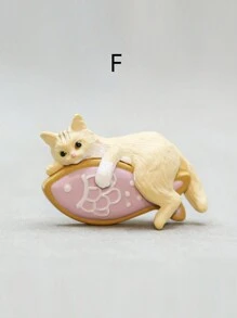 微型猫雕像，适用于家庭、汽车、办公室装饰、生日和节日礼物、微型景观 - 彩色 - 查看 13