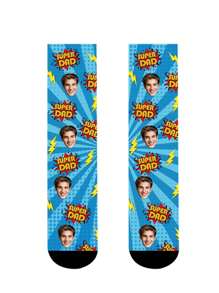 1 par de calcetines personalizados para hombres con cualquier rostro, calcetines personalizados con foto para chicos guapos y chicas hermosas, calcetines de pareja personalizados con imagen interesante, apropiado para el Día de San Valentín, regalos de cumpleaños y otras ocasiones, divertidos, locos, anime, multicolor