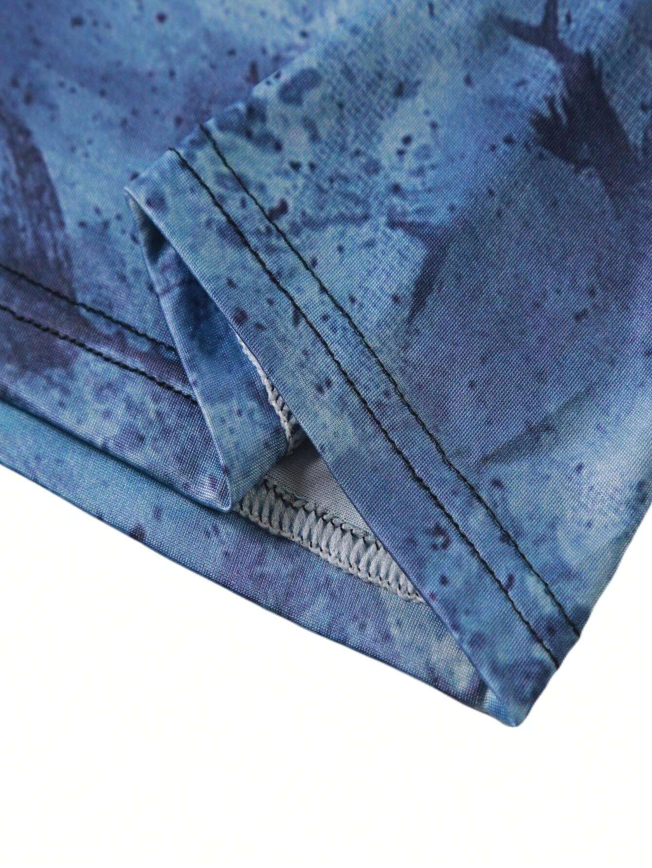 Chemise De Pêche Homme Manches Longues Bleu UPF 50+ - Microfibre Respirante - Skirt Chaser Gear