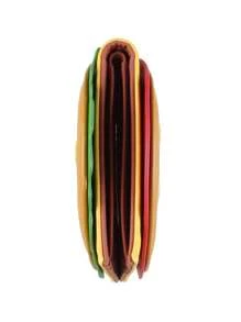 Billetera plegable con diseño en forma de hamburguesa para mujer, billetera y portacartas de diseñador para mujer, billetera pequeña, billetera linda
