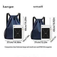 حقيبة ظهر رباط قابلة للسحب متعددة الوظائف 1 قطعة للرياضة والسفر والخارج واللياقة البدنية للجنسين ، حقيبة سفر طالبية ذات سعة كبيرة من قماش أكسفورد ، حقيبة أحذية كرة القدم/كرة السلة/الكرة الحديدية ، ألعاب حفلات بالغين مناسبة لعيد الهالوين/عيد الميلاد/