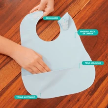 Baby Bibs & Burp Cloths - 藍色 - 查看 3