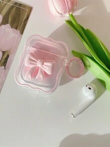 1 件粉色 3D 蝴蝶结设计耳机盒，兼容 Airpods Pro/3rd Gen - 粉色 - 查看 11