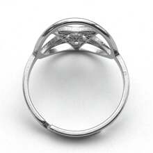 1pc Satan Goat Amulet Talisman Baphomet Ring - Multicolor - View 5