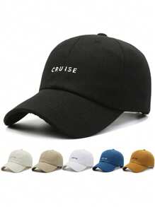Simple CRUISE Embroidery Baseball Cap Unisex Casual Golf Sports Hats Lightweight Adjustable Dad Hat For Women Men Caps Original Men's Caps Czech Cap Perez  Women's Sun Protection Summer Hat - Multicolor - View 8