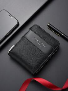 SHABILI New Short Wallet Men's Zipper Card Holder Soft Leather Coin For Students For Men Wallet Purse Wallet Small Wallet Men Wallet Leather