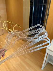 5/10/20pcs Acrylic Gold Powder Coat Hangers - Gold Dust - View 6