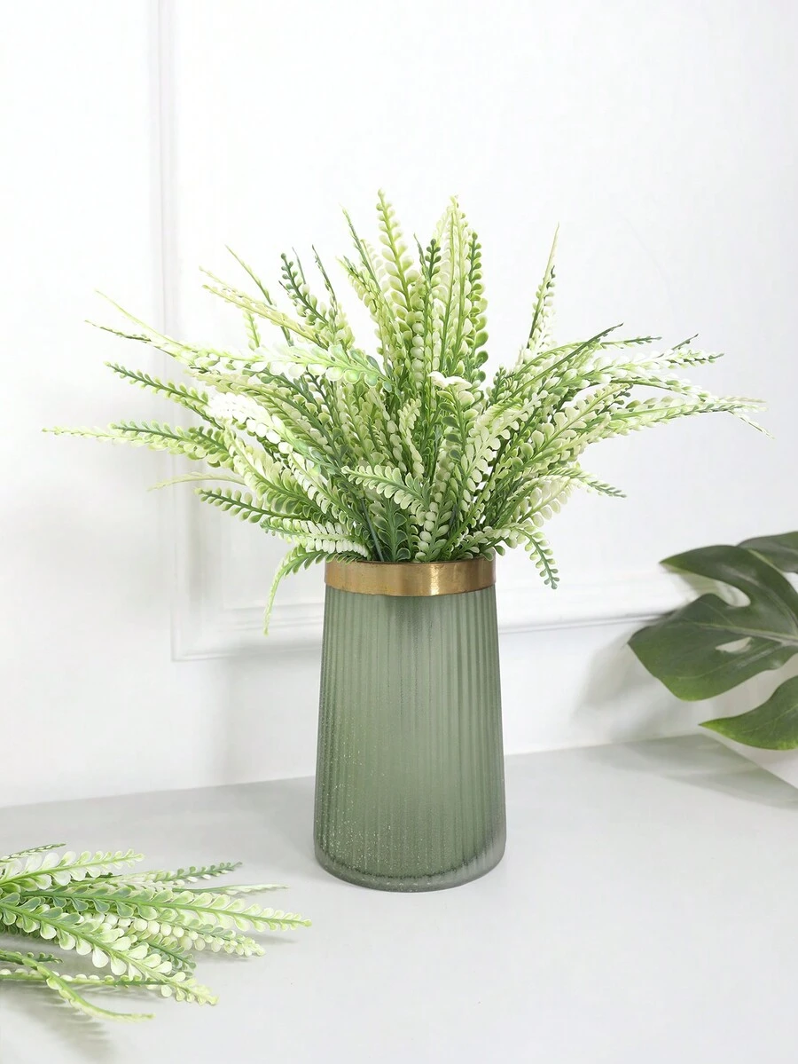 1入組春季人工鳳凰樹-適用於室內外家庭花園植物裝飾，酒店餐廳桌子窗戶浴室花瓶插花植物裝飾(不包括花瓶)