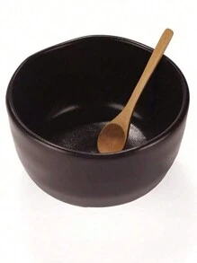 10pcs Bamboo Long Handle Spoons For Eating Soup, Coffee, Honey, Jam And Other Condiments, Perfect For Family Coffee And Serving Creative Dishes,School Supplies - True Color - View 6