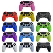 Juego compatible con el mando de PS4 que incluye 1 set de funda de silicona, set de tapas de botones, agarre antideslizante y resistente a arañazos, con 2 tapas de botones compatible con la cubierta protectora del mando de PS4 - Multicolor - Ver 2