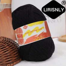 Hilo de lana seleccionado manualmente Lirisnly, 100% acrílico con brillo, colores brillantes, suave para la piel, transpirable y cómodo, ideal para tejer bufandas, sombreros, suéteres, abrigos y manualidades DIY.