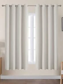 Estelar Textiler 1 tấm rèm cản sáng màu xanh lục lam, dài 63-84 inch, rèm cách nhiệt cản sáng, thích hợp cho phòng ngủ. - Light Beige - Xem 16