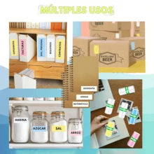 6/12 Rolls Multi-Colored Self-Adhesive Label Stickers 57mm Wide (Label Size: 50mm*15mm), Ideal For Barcode, Notes, Memo Marking, And DIY Crafts, Compatible And Printable With Portable Wireless HD Inkless Printers For Label Stickers Printing Paper - Multicolor - View 6