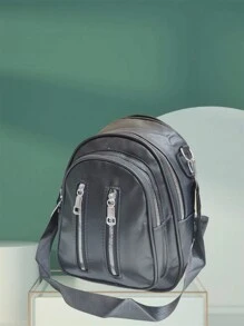 Women Fashion Backpacks - 黑色 - 查看 3