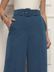 Women Pants - Teal Blue - View 5