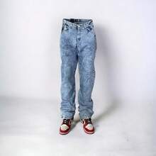 Over12 Baggy jeans de mezclilla basico lavado azul claro - Lavado ligero - Ver 4