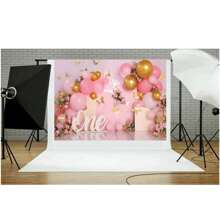 Cenário de Fotografia para Aniversário de 1 Ano, Bottom de Foto de Sala Floral Interna, Estúdio de Fotografia, Natal