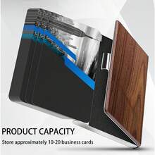 Hộp đựng danh thiếp bằng gỗ cá tính, Hộp đựng danh thiếp bằng gỗ, Quà tặng công ty, Quà tặng của cha, Hộp đựng danh thiếp, Ví gỗ óc chó, Món quà kỷ niệm đẹp và ý nghĩa nhân ngày của cha - Nhiều màu - Xem 7