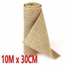10Mx30CM Hessian Table Runners Hessian Roll Fabric Burlap Jute Rustic Wedding,Burlap Ribbon Versatile,Ideal For Decorating Chair,Table And Some Craft Choices,Add Pretty Scenery In Your Wedding,Home,Party Or Any Occasions.