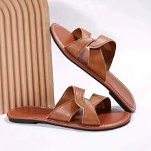 Women's Fashion Casual Outdoor Sports Flat Sandals, Round Toe Low Heel Beach Slippers, European And American Style, Summer