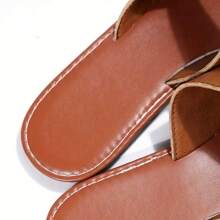 Women's Fashion Casual Outdoor Sports Flat Sandals, Round Toe Low Heel Beach Slippers, European And American Style, Summer