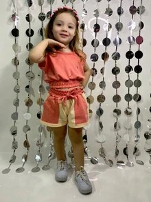 Young Girls Sets - 紅木色 - 查看 2