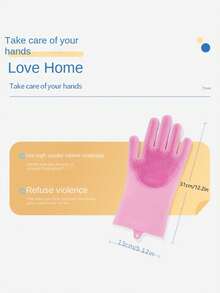 Găng tay tắm cho chó và mèo cưng, Bàn chải chải lông & Máy mát xa, Tẩy lông, Dụng cụ tắm silicon chống trầy xước & cắn - Nhiều màu - Xem 10