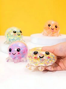 Set de 6/4/2/1 piezas- Pelotas antiestrés de pulpo esponjoso, juguetes sensoriales y antiestrés para adultos, pulpos de colores para alivio sensorial, pelotas antiestrés de pulpo como relleno de canastas, obsequios y recuerdos para fiestas, calabazas, Halloween, Navidad y talla grande. - pulpo - Ver 3