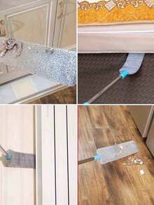 2入組更換布，可伸縮的隙縫除塵清潔刷更換布，耐用靈活的灰塵刷頭配件，非常適用於沙發床和家具底下，清潔用品，清潔工具配件 - 替換布 - 查看 5