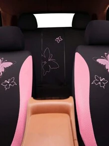 Bộ hoàn chỉnh Vỏ bọc ghế ô tô hình biểu ngữ con bướm, Tấm bảo vệ ghế trước và sau đa năng thời trang, Bộ sản phẩm bao gồm 5 Vỏ bọc tựa đầu, 2 Vỏ bọc ghế trước, 1 Vỏ bọc ghế sau có xẻ và 1 Vỏ bọc ghế sau có đáy chắc chắn - Nhiều màu - Xem 8