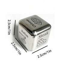 1/5 Trò Chơi Xúc Xắc Thực Phẩm, Xúc Xắc Quyết Định Thực Phẩm, Chất Liệu Thép, Đạo Cụ Trò Chơi Kỷ Niệm Cặp Đôi, Trò Chơi Xúc Xắc Ngày Đêm, Trò Chơi Tiệc Ngày Lễ Quà Tặng Sáng Tạo - Bạc - Xem 2